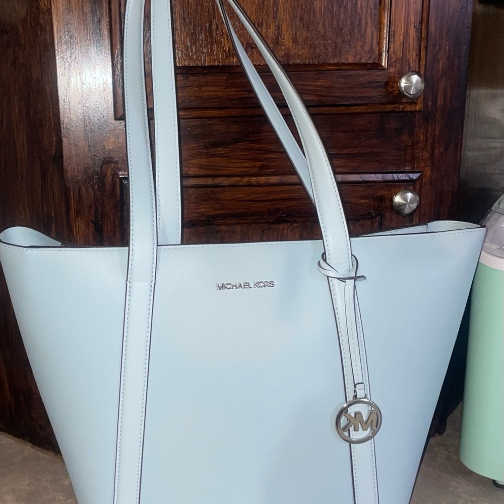 Michael Kors Sky Blue Tote Bag